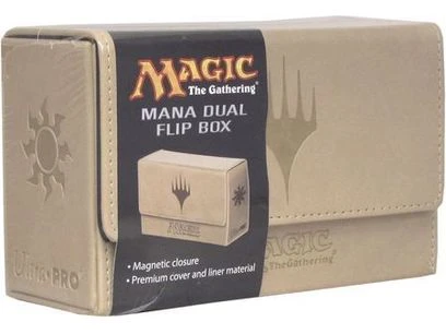 Ultra Pro - Magic The Gathering - Mana Dual Flip Deck Box - White 1 Ultra Pro - Magic The Gathering - Mana Dual Flip Deck Box - White