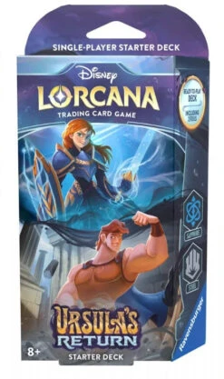Disney - Lorcana - Ursula's Return - Starter Deck - Sapphire & Steel - Anna & Hercules