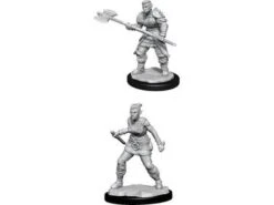 Wizkids - Dungeons And Dragons - Unpainted Miniature - Nolzurs Marvellous Miniatures - Orc Female Barbarian - 90145