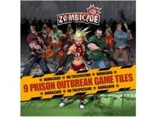Cool Mini Or Not - Zombicide - 9 Prison Outbreak Game Tiles