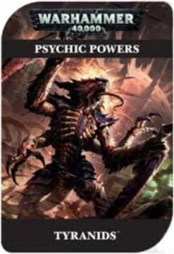 Games Workshop - Warhammer 40K (6th Edition) Data Cards - Tyranids - Psychic Powers - 51-02-60 - OUT OF PRINT
