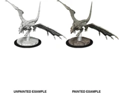 Wizkids - Dungeons And Dragons - Unpainted Miniature - Nolzurs Marvelous Miniatures - Young White Dragon - 73712