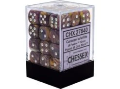 Chessex Dice - Festive Carousel With White - Set Of 36 D6 - CHX 27840