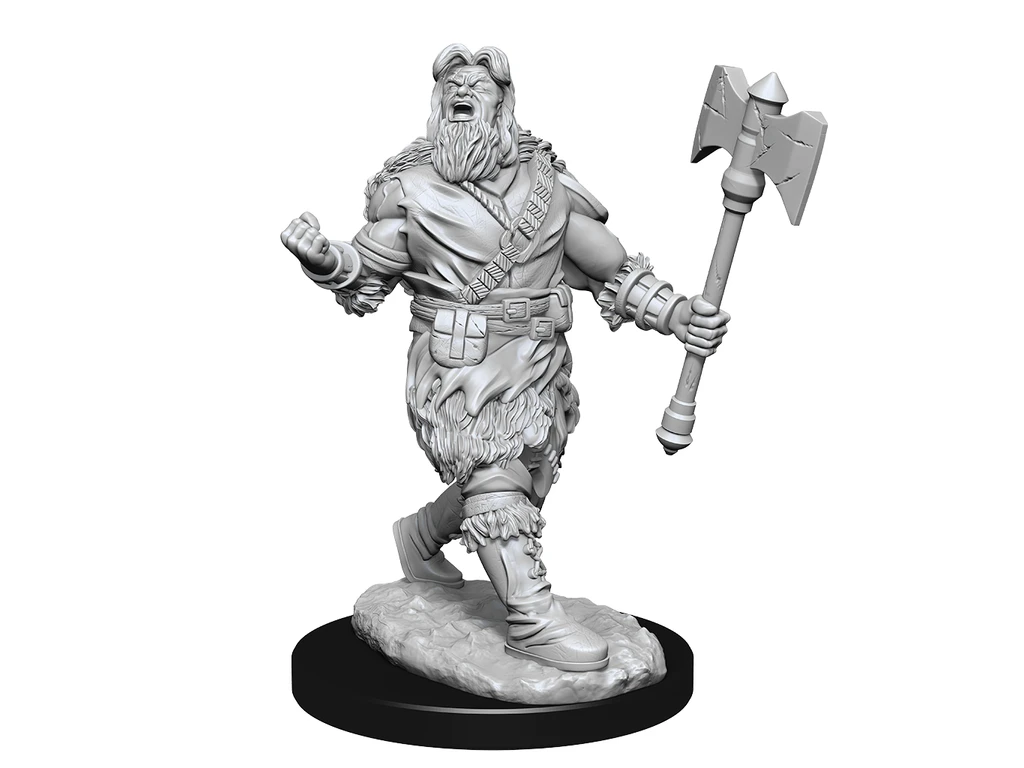 Wizkids - Dungeons And Dragons - Unpainted Miniature - Nolzurs Marvellous Miniatures - Human Barbarian Male - 90224 3 Wizkids - Dungeons And Dragons - Unpainted Miniature - Nolzurs Marvellous Miniatures - Human Barbarian Male - 90224 - Image 3