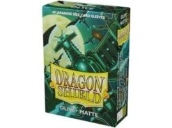 Arcane Tinmen - Dragon Shield Sleeves - Japanese Size - Matte - Olive - Package Of 60