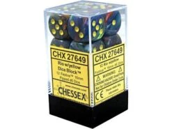 Chessex Dice - Rio With Yellow - Set Of 12 D6 - CHX 27649
