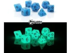 Die Hard Dice - Glow-in-the-Dark Blue - Set Of 7