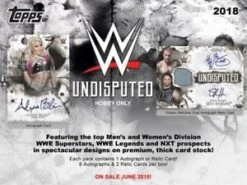 Topps - 2018 - WWE Wrestling - Undisputed - 8 Box Hobby Case