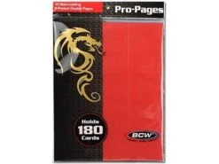 BCW - 9 Pocket Side-loading Pages - Pack Of 10 - Red