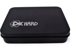 Die Hard Dice - Metal Gemstone Gold Amethyst - Set Of 7 -CARDBOARD MEMORIES DSC0233