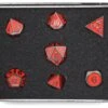Die Hard Dice - RPG Gothica Metal Sinister Red - Set Of 7