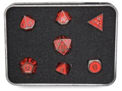 Die Hard Dice - RPG Gothica Metal Sinister Red - Set Of 7