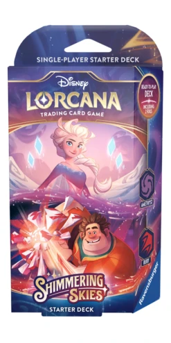 Disney - Lorcana - Shimmering Skies - Starter Deck - Amethyst & Ruby - Elsa & Ralph