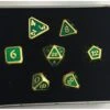 Die Hard Dice - Metal Mythica Satin Gold Emerald - Set Of 7