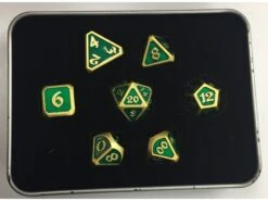 Die Hard Dice - Metal Mythica Satin Gold Emerald - Set Of 7
