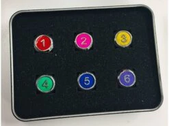 Die Hard Dice - Gemstone Rainbow With Pink - Set Of 7