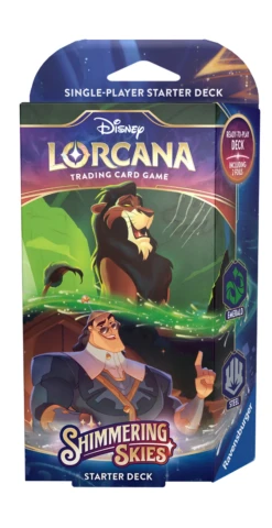 Disney - Lorcana - Shimmering Skies - Starter Deck - Emerald & Steel - Scar & Kronk