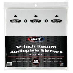 BCW - Inner Record Sleeves - Audiophile - 12" - Package Of 50
