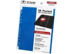 Ultimate Guard - 18-Pocket Side-loading Pages - Blue - 10-Pack