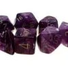Chessex Dice - Vortex Purple With Gold - Set Of 7 - CHX 27437