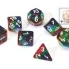 Sirius Dice - 7 Die Set - Translucent Rainbow Cloud Resin