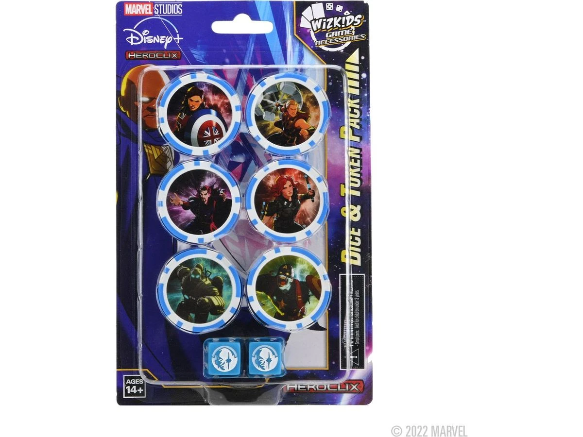 Wizkids - Marvel - HeroClix - Marvel Studios Disney + - Dice And Token Pack 1 Wizkids - Marvel - HeroClix - Marvel Studios Disney + - Dice And Token Pack