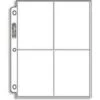Ultra Pro - 4 Pocket Trading Card Binder Pages - Box Of 100