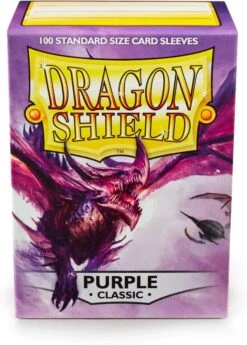 Arcane Tinmen - Dragon Shield Sleeves - Standard Size - Classic - Purple - Package Of 100