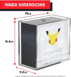 Evoretro - Acrylic Pokémon ETB Protector With Sliding Lid - 4.0mm - Available April 22nd 2025 -CARDBOARD MEMORIES raw 14 249d0843 13b1 44df 8ec0 ca024a721aca