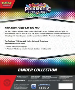 Pokemon - Scarlet And Violet - Prismatic Evolutions - Binder Collection -CARDBOARD MEMORIES raw 23