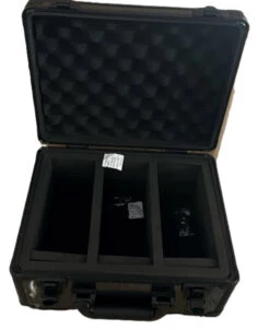 Evoretro - Graded Card Storage Box - Heavy Duty - 3 Rows - Blue And Aluminum