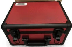 Evoretro - Graded Card Storage Box - Heavy Duty - 3 Rows - Red And Aluminum - Available April 22nd 2025