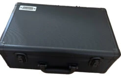 Evoretro - Graded Card Storage Box - Heavy Duty - 4 Rows - Black And Aluminum