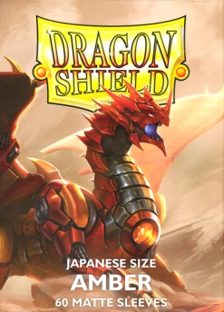 Arcane Tinmen - Dragon Shield Sleeves - Japanese Size - Matte - Amber - Package Of 60