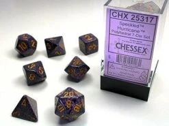 Chessex Dice - Hurricane Speckled - Set Of 7 - CHX 25317